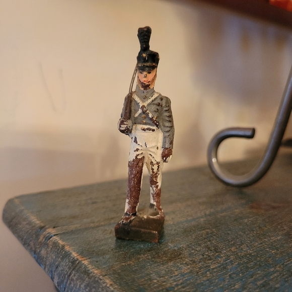 Vintage Lineol Germany Miniature Soldier ~ 1930s(?) ~ Antique ~ Military ~ - Picture 2 of 15
